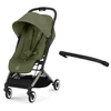 Cybex Orfeo Wózek Spacerowy Rama Taupe Moss Green 2025 + Cybex Pałąk