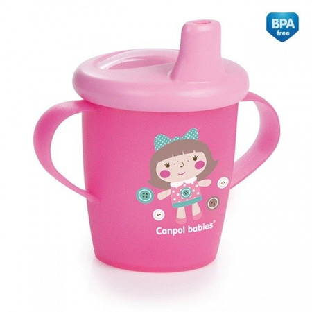 Canpol Babies Toys Kubek Niekapek 250 ml 31/200_pin Różowy