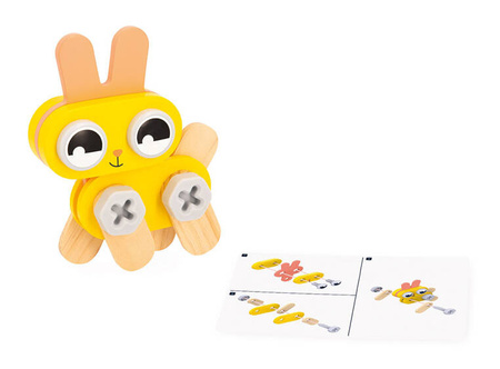 Janod Drewniane zwierzątka do składania Brico'Kids 3+