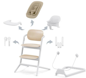Cybex Lemo Krzesełko Bujaczek Zestaw 5w1 Sand White