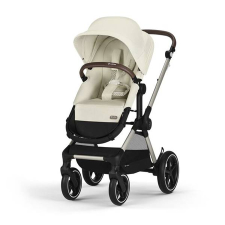 Cybex Eos Lux Wózek Głęboko-Spacerowy Rama Taupe Seashell Beige