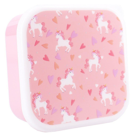 Pret Snack box śniadaniówka 3w1 Unicorn pink