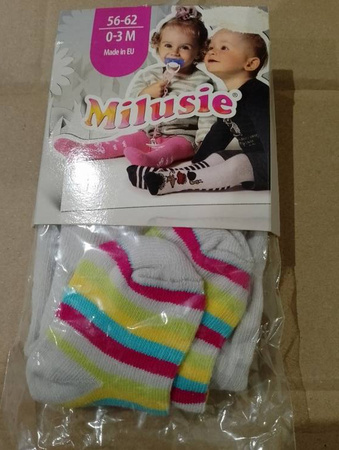 Milusie Rajstopy Mix Kolorów Rozmiar 56-62