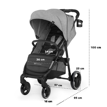 Kinderkraft Grande City Wózek Spacerowy Black