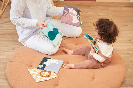 Kaloo Karty sensoryczne miękkie dwustronne 5 szt. Kotki Stimuli