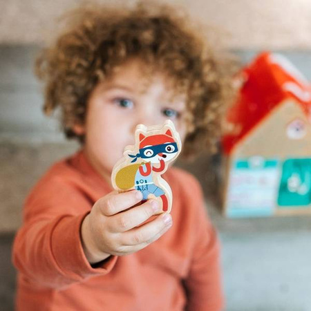 Lilliputiens Drewniany Domek Manipulacyjny Z Zamkami Lisek Włamywacz 3 Lata+