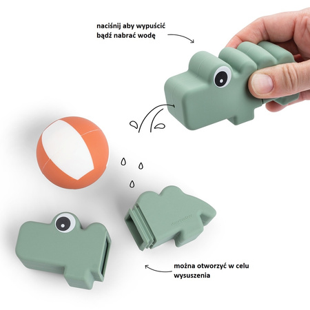 Done by Deer Zabawka Do Pryskania Wodą Krokodyl Croco Green