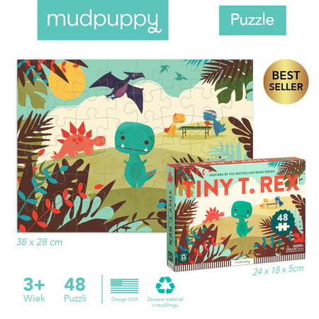 Mudpuppy Puzzle Tiny T.rex 48 elementów 3+