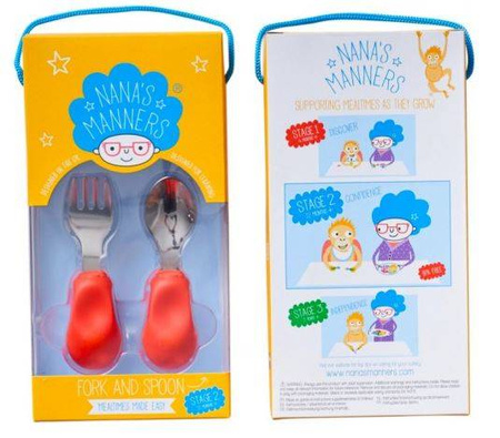 Nana's Manners 2 Widelec i Łyżka 1-3 lat Orange