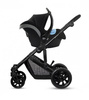 Kinderkraft Prime Lite Wózek Głeboko-spacerowy 3w1 Deep Black