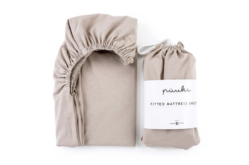 Puuki Prześcieradło 60x120cm - Nugat