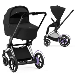 Cybex e-Priam 4.0 Wózek Głęboko-Spacerowy Sepia Black