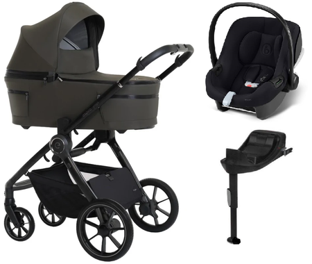 Espiro Yoga 2025 Wózek Głęboko-Spacerowy 114 Life Balance Voice of Nature	+ Cybex Aton B2 i-Size Fotelik Samochodowy 0-13kg + Baza One Volcano Black