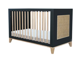 Theo Bebe Nami Łóżeczko Ratanowe 60x120cm Onyx