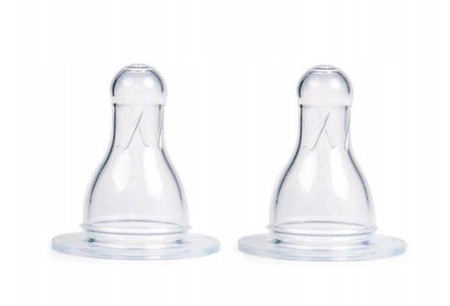 Canpol Babies Smoczek Silikon Okrągły 2szt Szybki