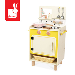 Janod Drewniana kuchnia z 10 akcesoriami Shiny Grandma 3+