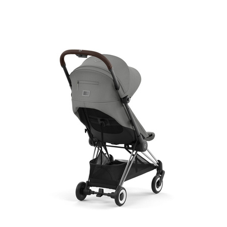 Cybex Coya Wózek Spacerowy Rama Chrome Mirage Grey + Cybex Coya Moskitiera Black
