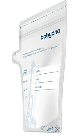 BabyOno Woreczki Do Przechowywania Pokarmu 180ml 1084