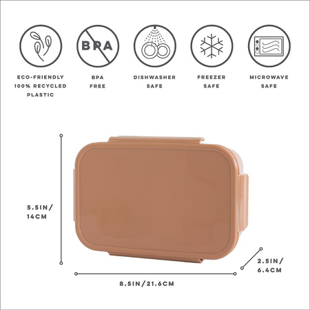 3 Sprouts Lunchbox Bento  Rust