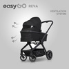 Easy Go Reva Wózek Głęboko-Spacerowy Ebony Black