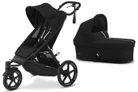 Cybex Avi Spin Wózek Głęboko-Spacerowy / Biegowy Moon Black