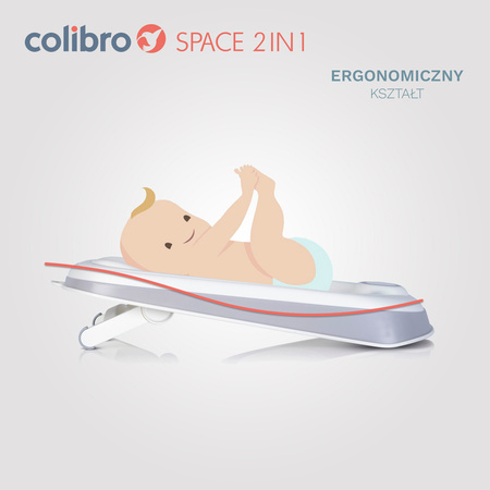Colibro Space Wanienka Dla Dziecka Składana 2w1 z leżaczkiem kąpielowym