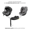 Kinderkraft Zestaw 3w1 Endura Safe Modular System Fotelik Samochodowy 0-36 kg Szary