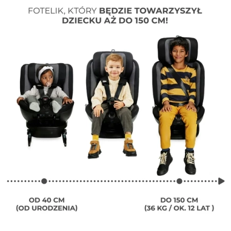 Kinderkraft Xpedition2 I-Size Fotelik Samochodowy 0-36 kg Grey