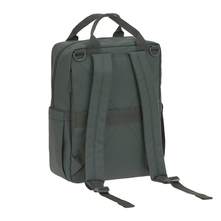 Lassig Green Label Plecak dla mam kwadratowy z akcesoriami Vividal Backpack dark olive