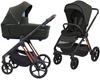 Espiro Miloo 2025 Wózek Głęboko-Spacerowy 204 Luxury Green + Cybex Aton B2 i-Size Fotelik Samochodowy 0-13kg + Baza One Volcano Black
