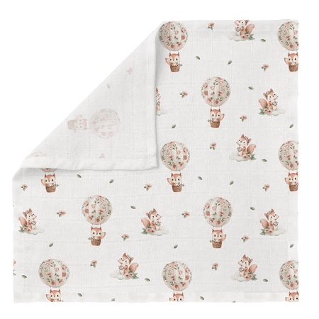 Bocioland Pieluszka Bambusowa 40x40cm Wiewiórki