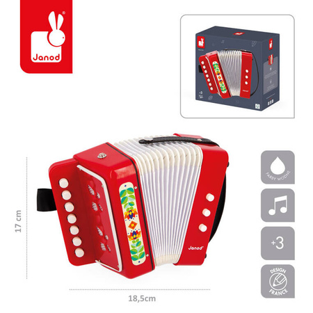 Janod Akordeon Gioia 3+