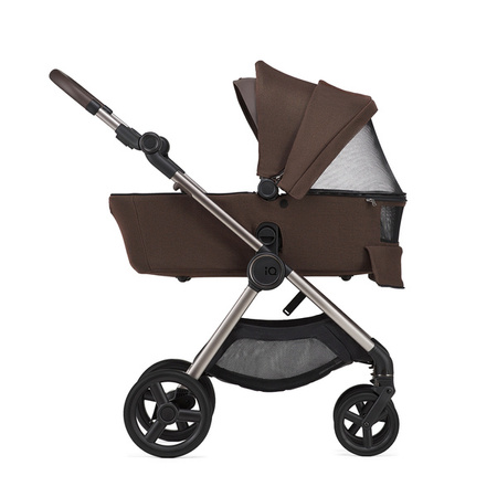 Anex IQ Premium New Transfarmation Wózek Głęboko-Spacerowy Teddy + Cybex Aton B2 i-Size Fotelik Samochodowy 0-13kg + Baza One Volcano Black	