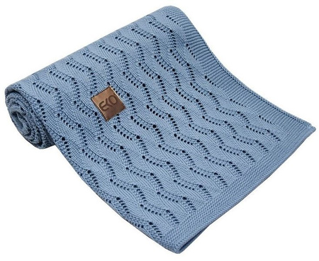 Kocyk Dzianinowy Bambusowy PLE-77 Jeans