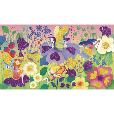 Janod Zestaw kreatywny Magiczny brokat Wróżki Magic Fairies 5+