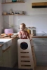 Baby Wood Kitchen Helper M Naturalny