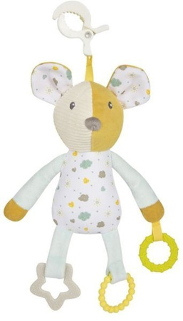 Canpol Babies Mouse Pluszowa Przytulanka dla Niemowląt z Gryzakami 77/201
