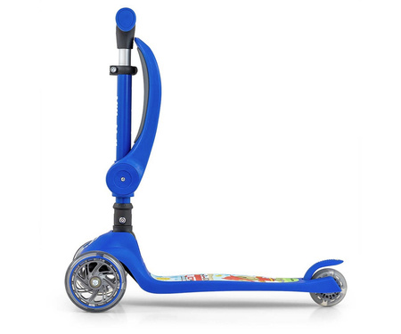 Milly Mally Fuzzy Trójkołowa Hulajnoga Balansująca z Siedziskiem Blue