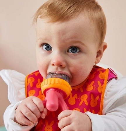 B.box Gryzak Silikonowy do Podawania Pokarmu  Strawberry Shake