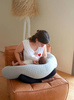 Beaba Ergonomiczna Poduszka Rogal Dla Kobiet W Ciązy i Karmiących Big Flopsy Fleur de Coton Heather Grey