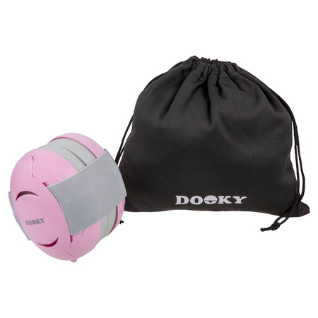 Dooky Baby Earmuff Słuchawki Ochronne Wygłuszające Pink 0-3 lat