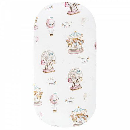 Bambusowy pokrowiec na przewijak Lunapark rozmiar 50x70 cm