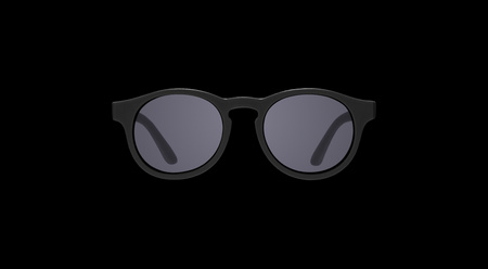Babiators Keyhole O-KEY001-S Smoke Lens Rozmiar 0-2+ Jet Black