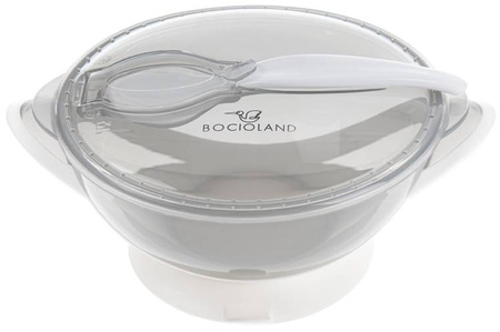 Bocioland Miseczka z Łyżeczką Szara BOC0545