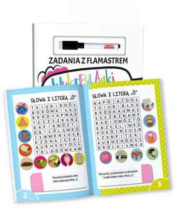 Martel Zadania z Flamastrem Wykreślanki Słowne