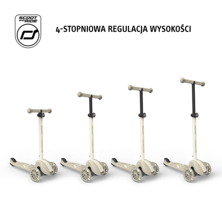 Scootandride Highwaykick 3S Hulajnoga z Systemem Sterowania 2w1 3+ Ash