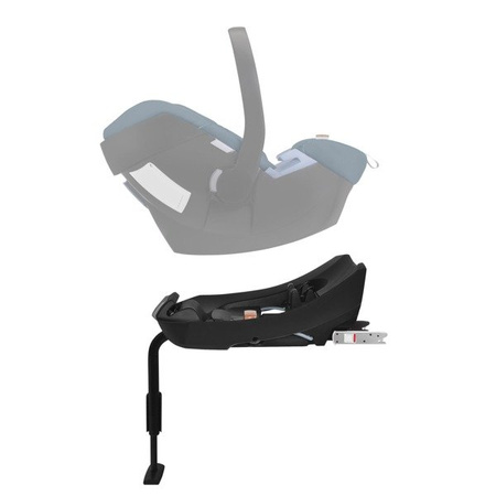 Cybex Aton 5 Fotelik Samochodowy 0-13kg + Baza 2-fix + Letnia Tapicerka Deep Black