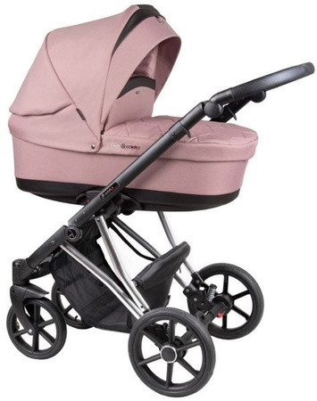 Coletto Craft Wózek Głęboko-Spacerowy 2w1 C-09 Czarno-Srebrna Rama 