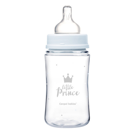Canpol Babies PP Easy Start Royal Baby Butelka Szeroka Antykolkowa 240ml 35/234 Niebieski
