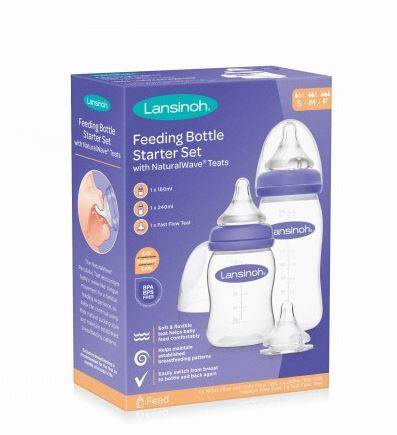 Lansinoh NaturalWave Zestaw Startowy Butelki do Karmienia ze Smoczkami